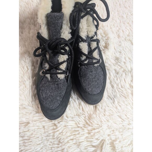 Sorel Sneakchic Alpine Holiday Shearling Waterproof Cold-Weather Boots, Size 7.5 - Picture 11 of 13